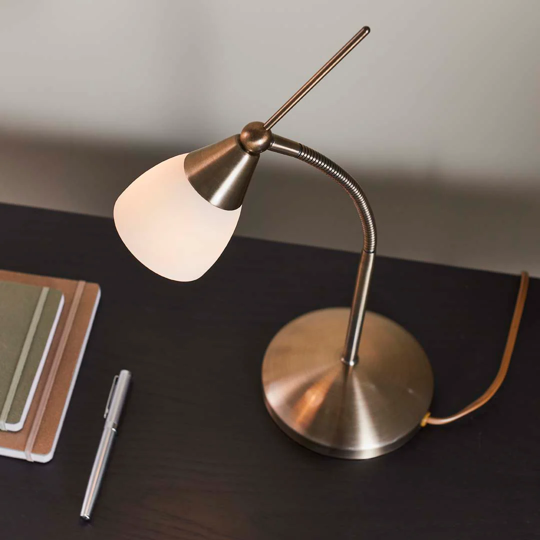 40cm Touch Desk Table Lamp Antique Brass - Image 4