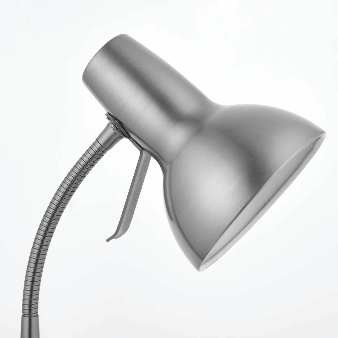 Amalfi 47cm USB Desk Lamp Satin Nickel - Image 5