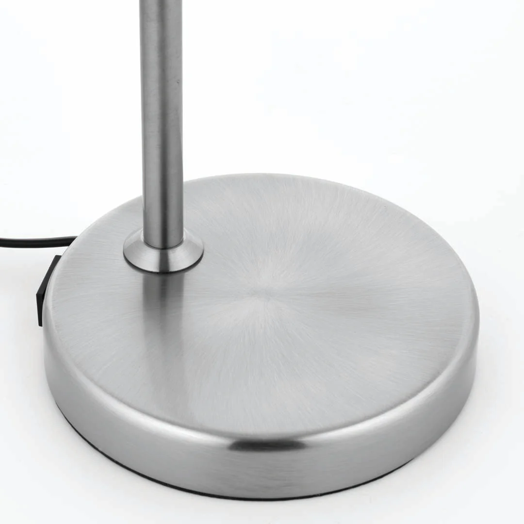 Amalfi 47cm USB Desk Lamp Satin Nickel - Image 6