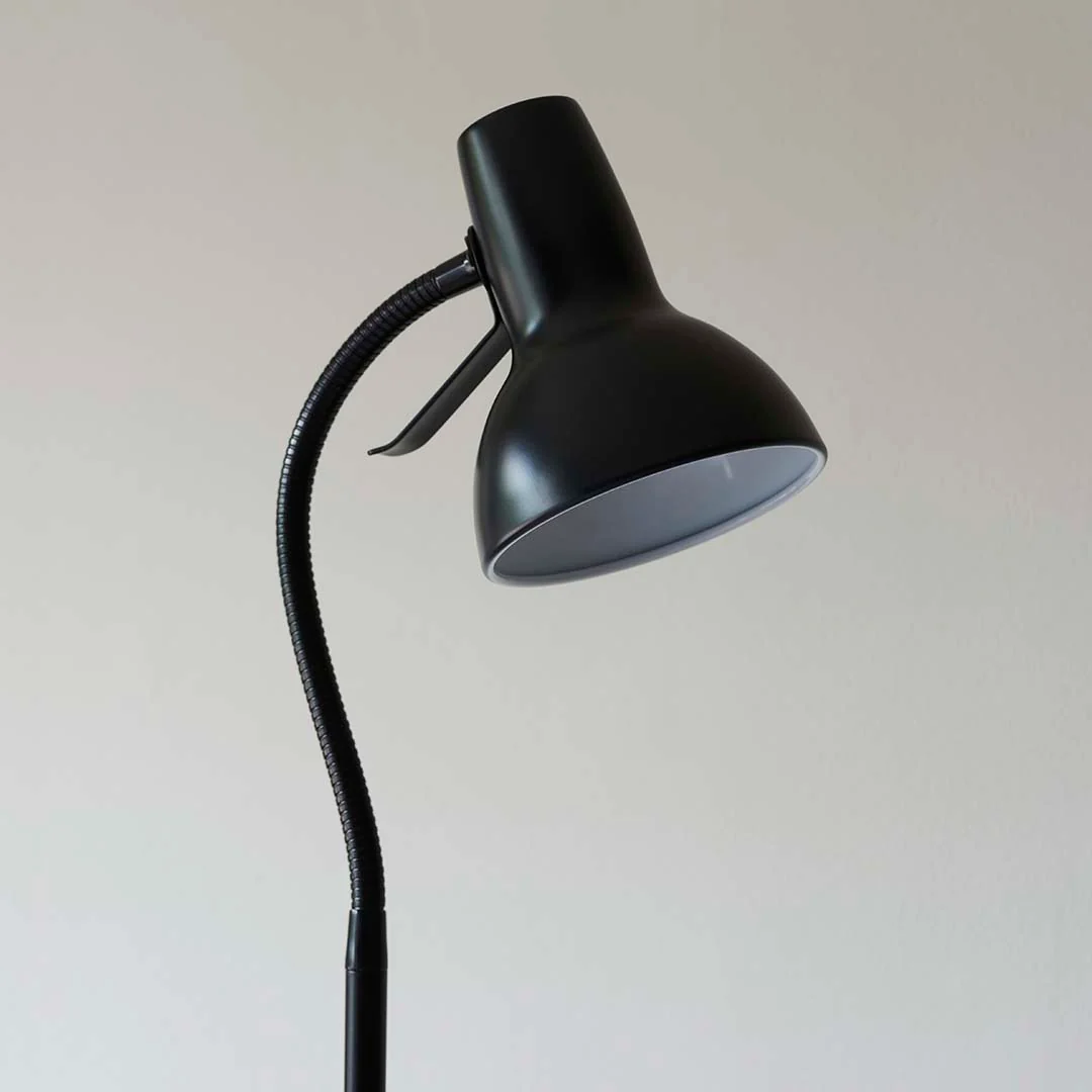 Amalfi Matt Black Task Floor Lamp - Image 5