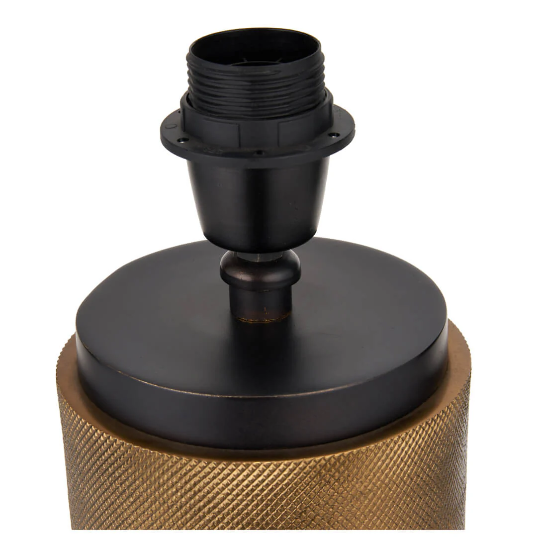 Aurelio Antique Brass & Ivory Table Lamp - Image 6