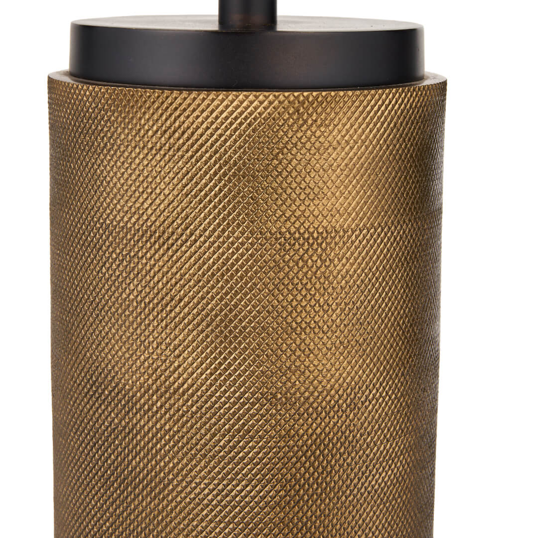 Aurelio Antique Brass & Ivory Table Lamp - Image 7