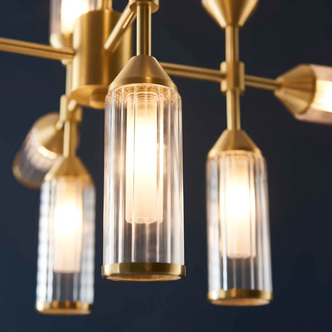 Botero 12 Light Satin Brass Ceiling Light - Image 5