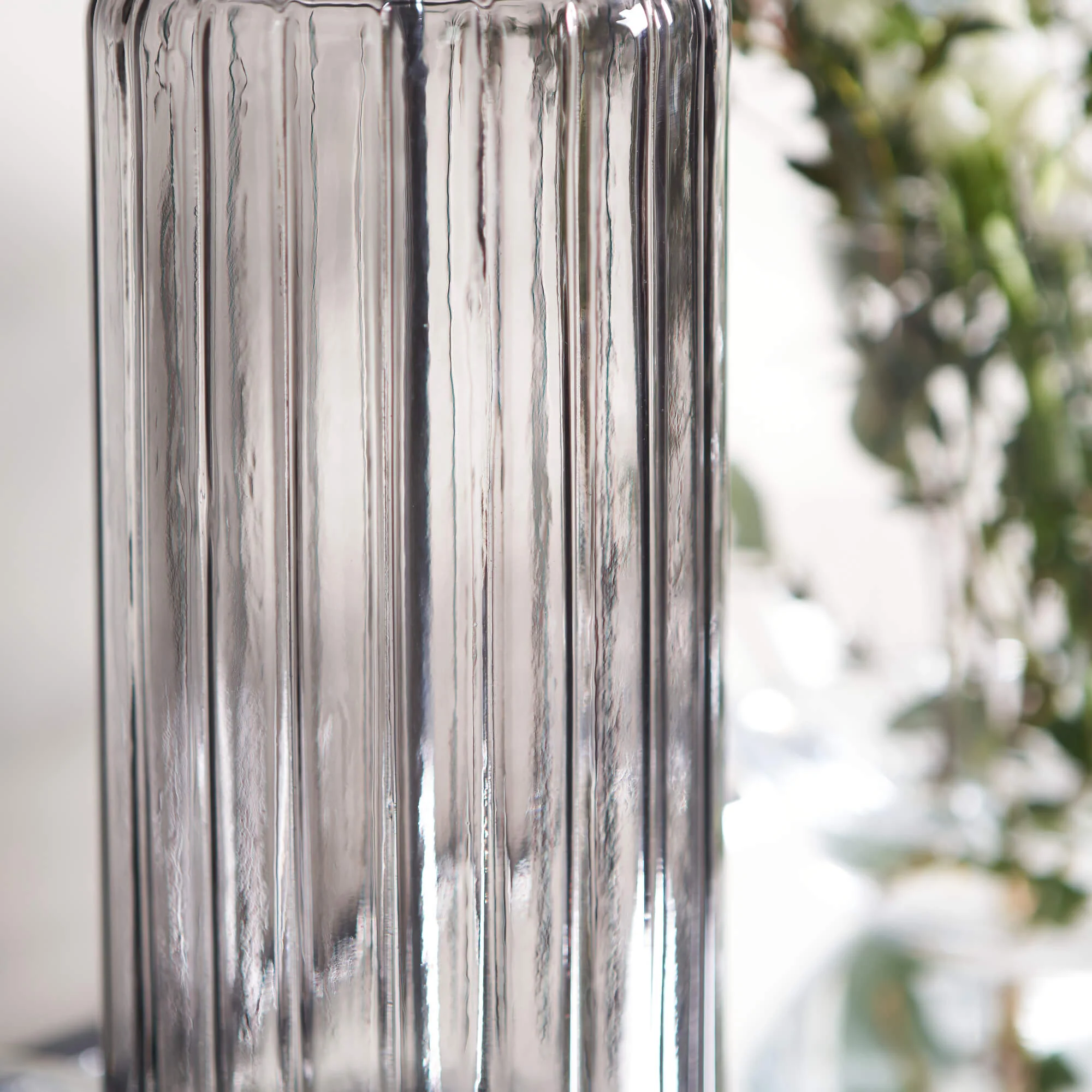 Brock Grey Smoked Glass Table Lamp - Image 8