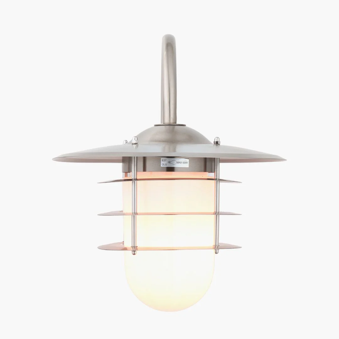 Centauri IP44 Outdoor Wall Light Brushed Steel - Image 3