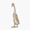 Gold Large Metal Duck Statue - Image 3