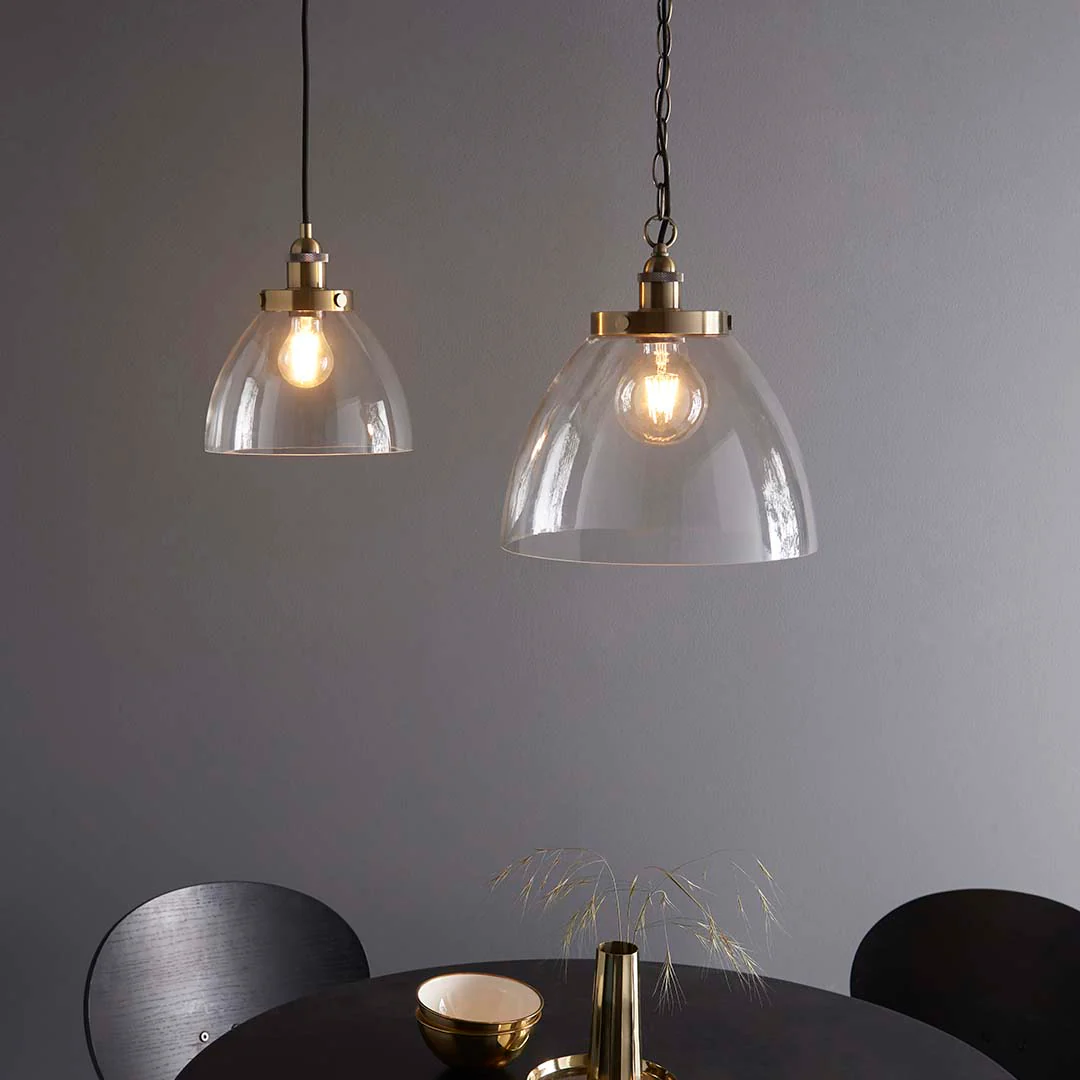 Hansen Antique Brass Grand Pendant Ceiling Light - Image 11