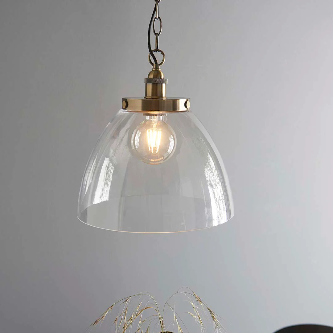 Hansen Antique Brass Grand Pendant Ceiling Light - Image 6