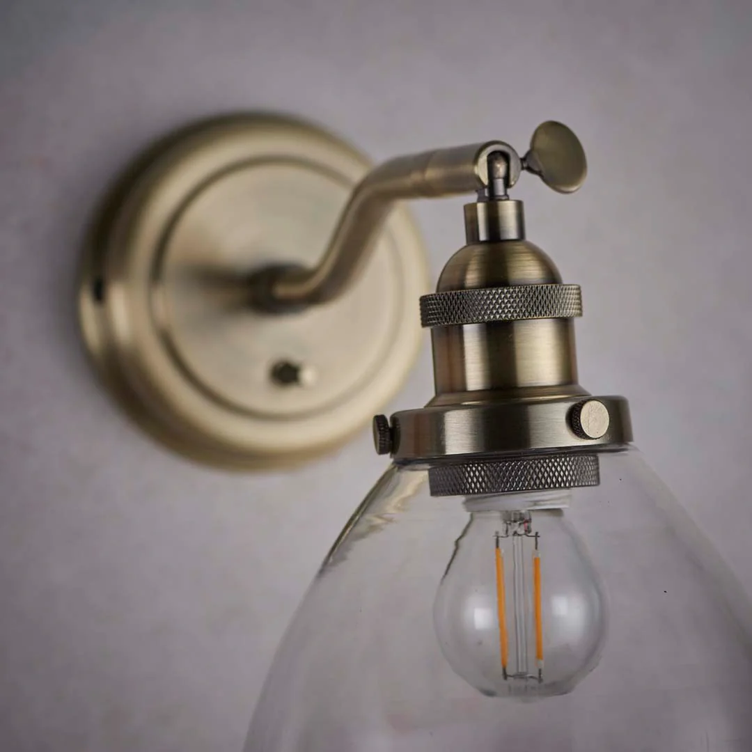 Hansen Wall Light Antique Brass - Image 3