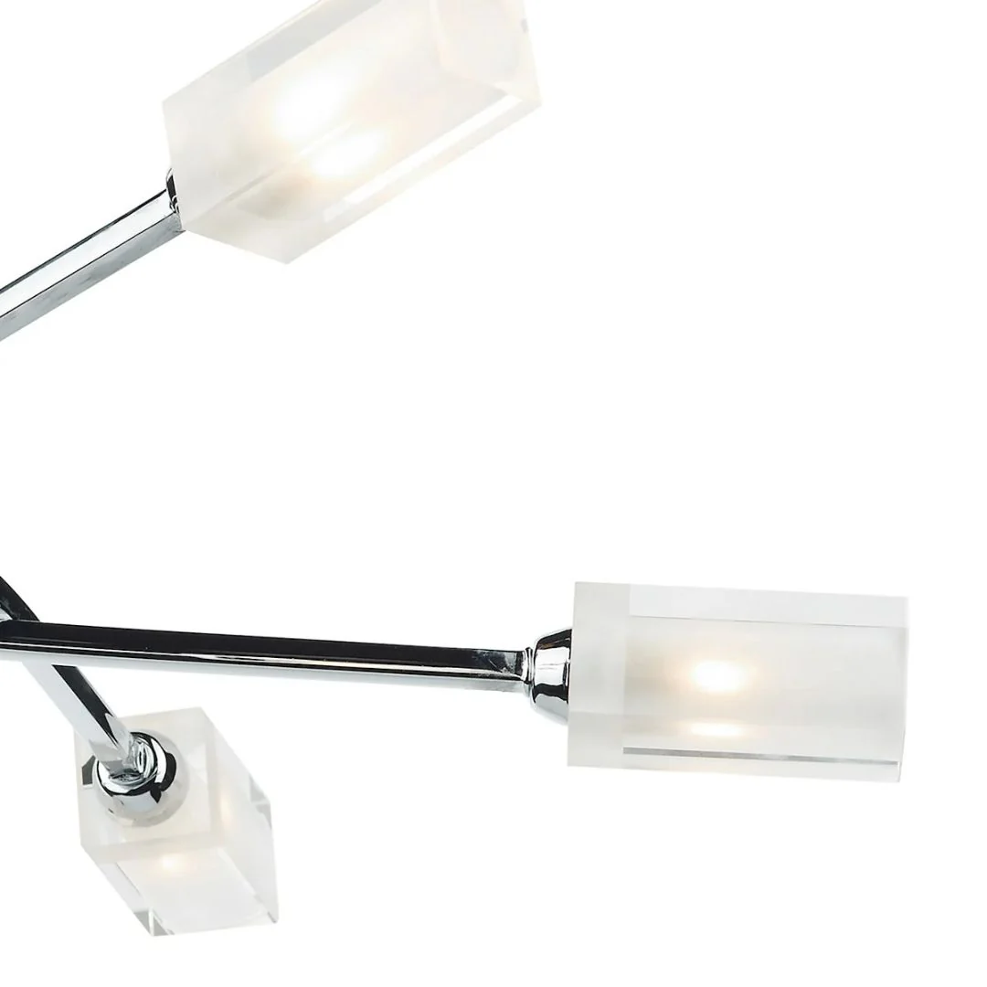 Icarus 6 Light Semi Flush Ceiling Light Polished Chrome - Image 3