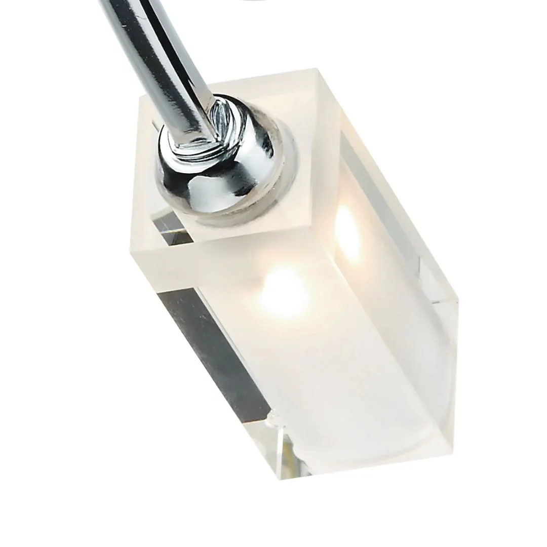 Icarus 6 Light Semi Flush Ceiling Light Polished Chrome - Image 4