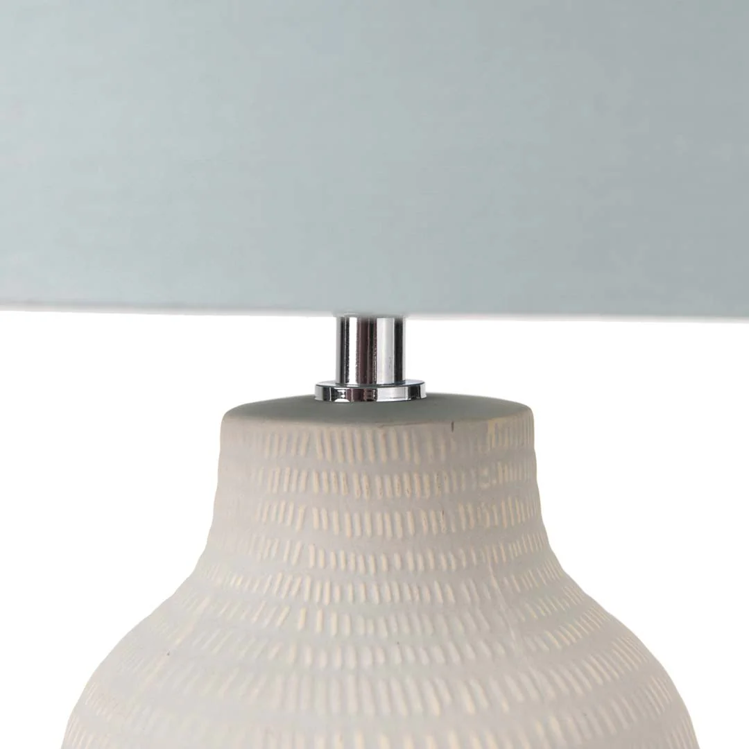 Kai Tall Duck Egg Ceramic Table Lamp - Image 10