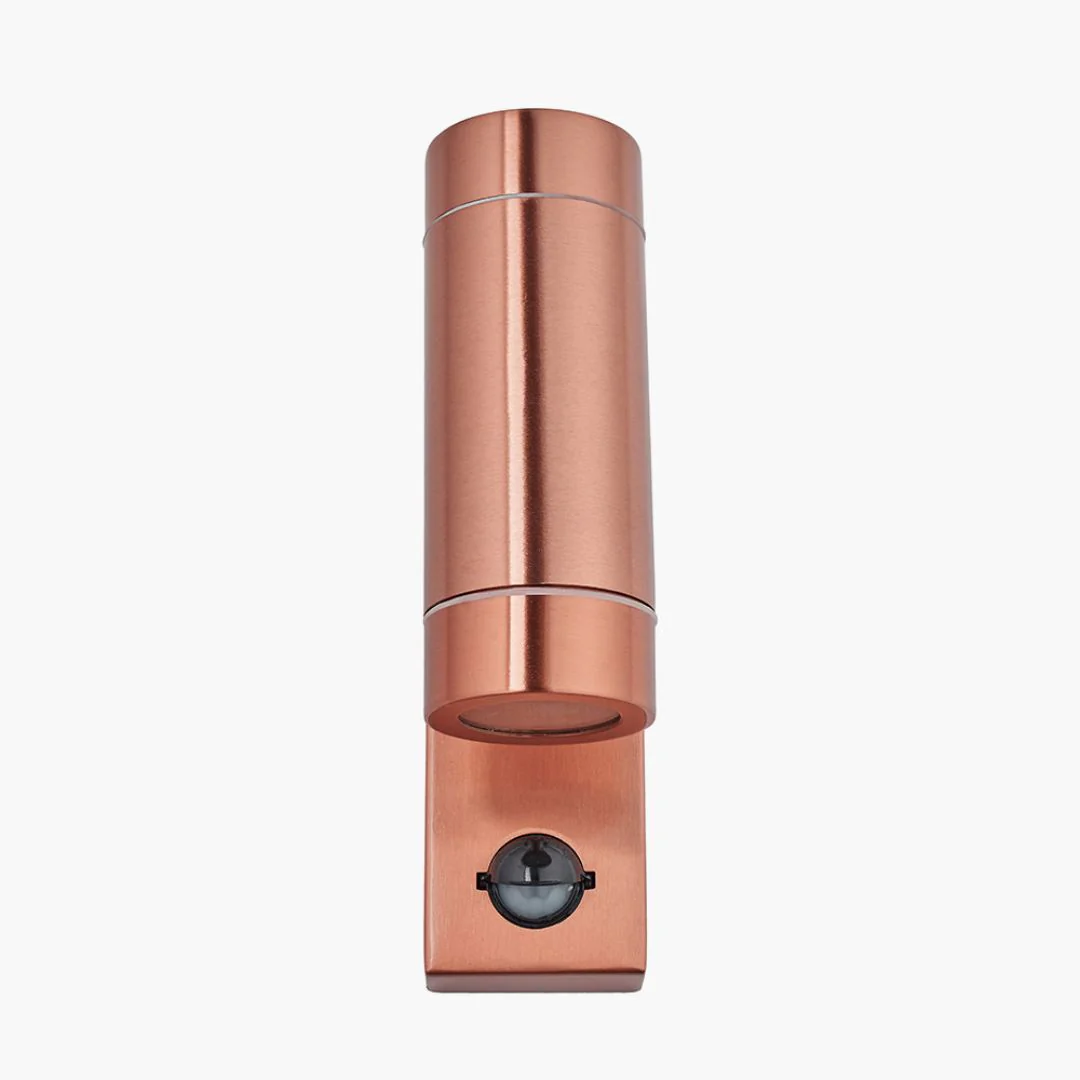 Lantana Copper Outdoor Up/Down PIR Wall Light - Image 3