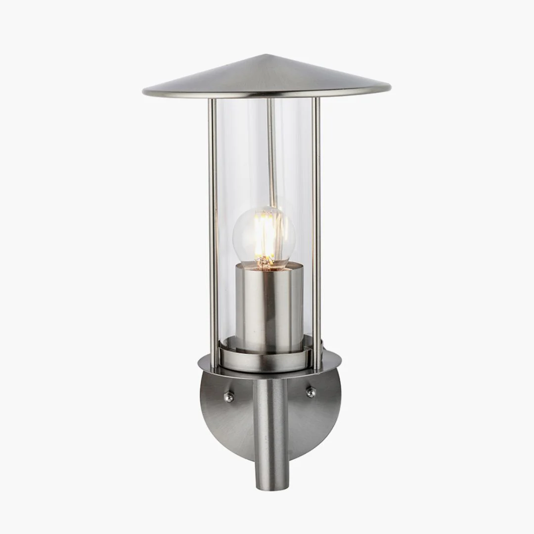 Myosotis Outdoor Wall Light Silver - Image 6