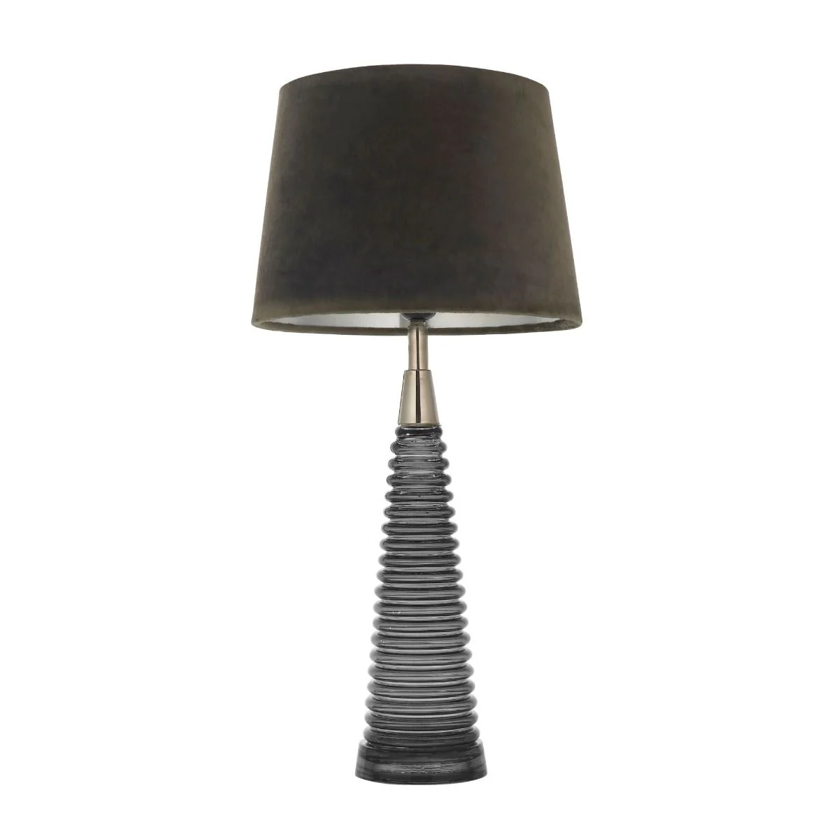 Naia Grey & Taupe Glass Table Lamp - Image 3