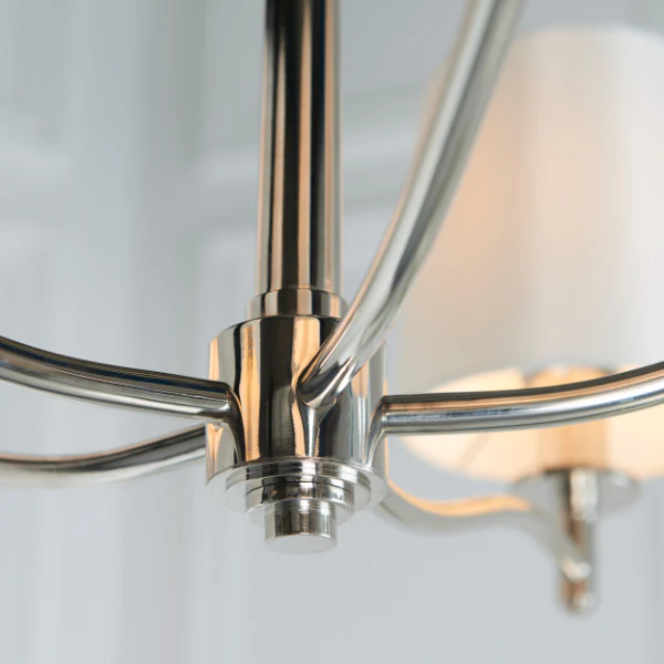 Ortona Nickel 5 Light Chandelier - Image 4