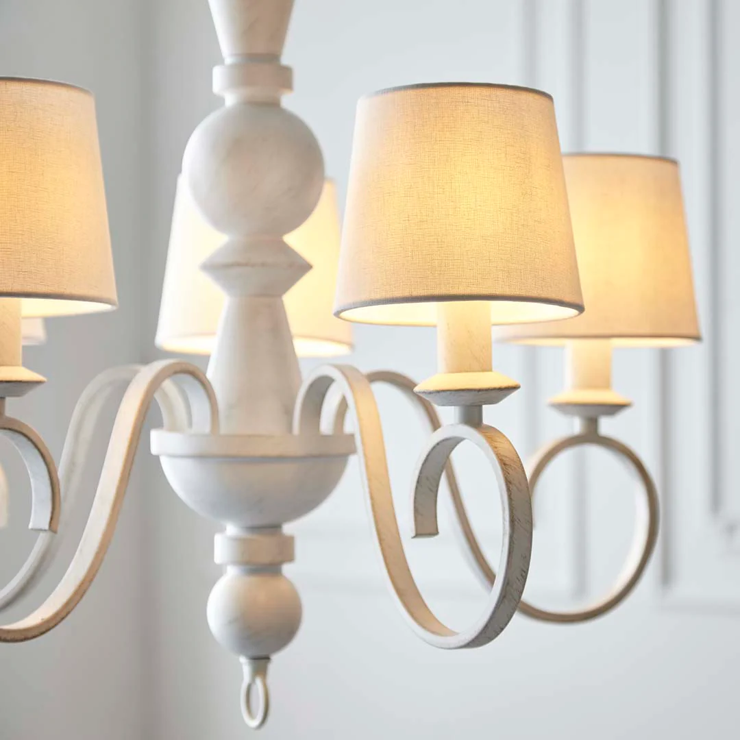 Suzette 5 Light Shaded Chandelier Ceiling Light - Image 3