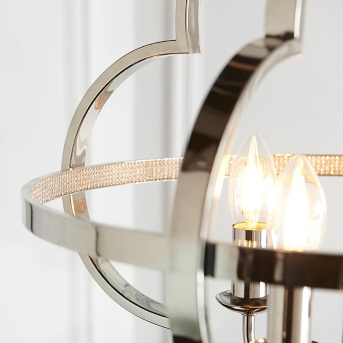 Vale 4 Light Nickel Ceiling Light - Image 4