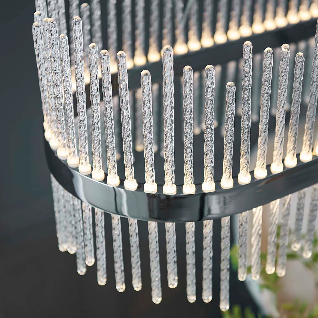 Virbrook Chrome Linear LED Pendant Ceiling Light - Image 5
