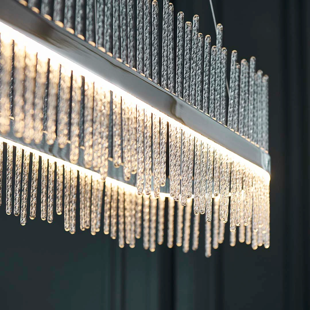 Virbrook Chrome Linear LED Pendant Ceiling Light - Image 6