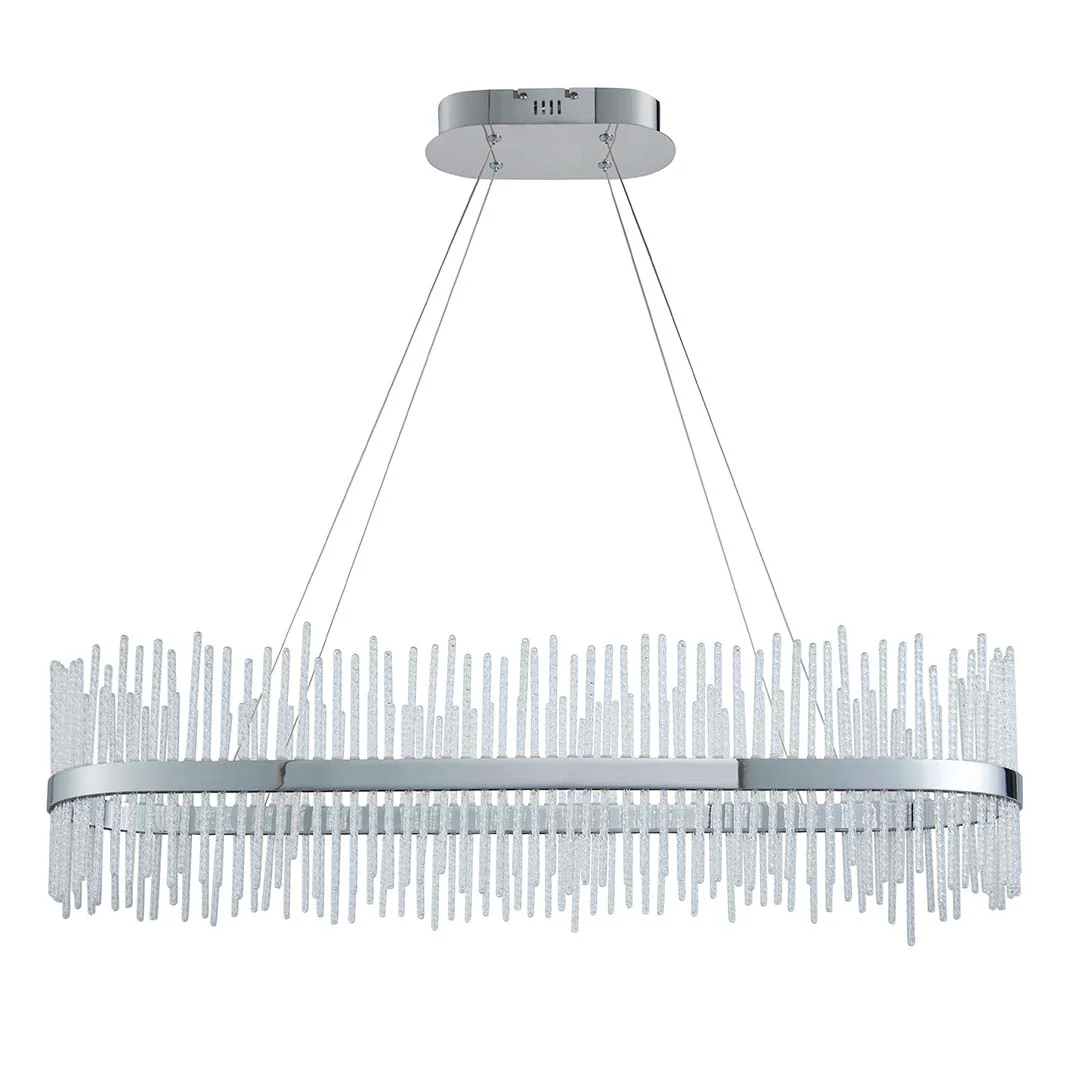 Virbrook Chrome Linear LED Pendant Ceiling Light - Image 9